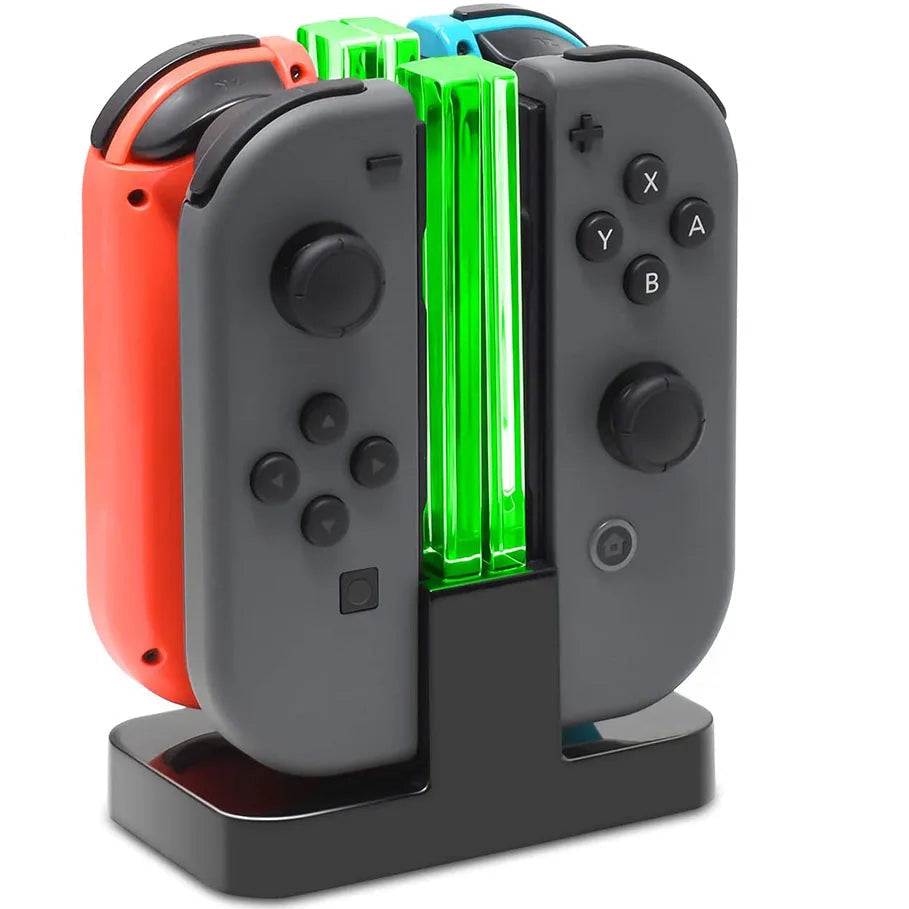 4 Controller Charger LED Indicator Charging Dock Station