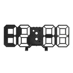 3D LED Digital Clock Wall Decoration Glow Night