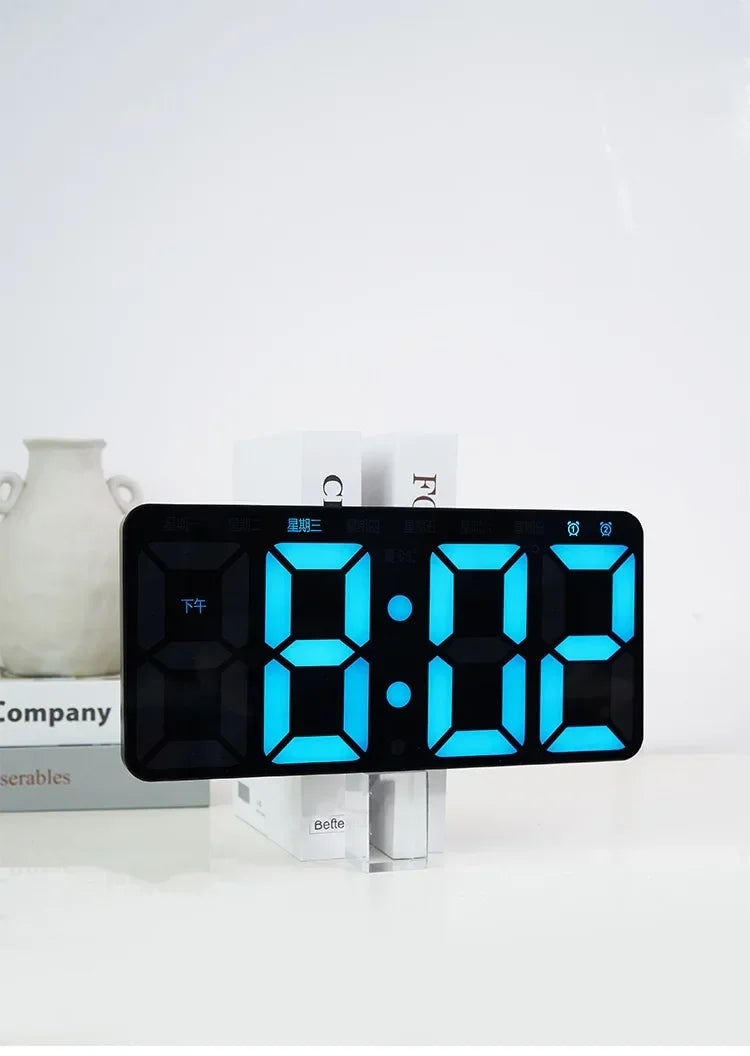 Minimalist LED Digital Wall Clock With Remote Control