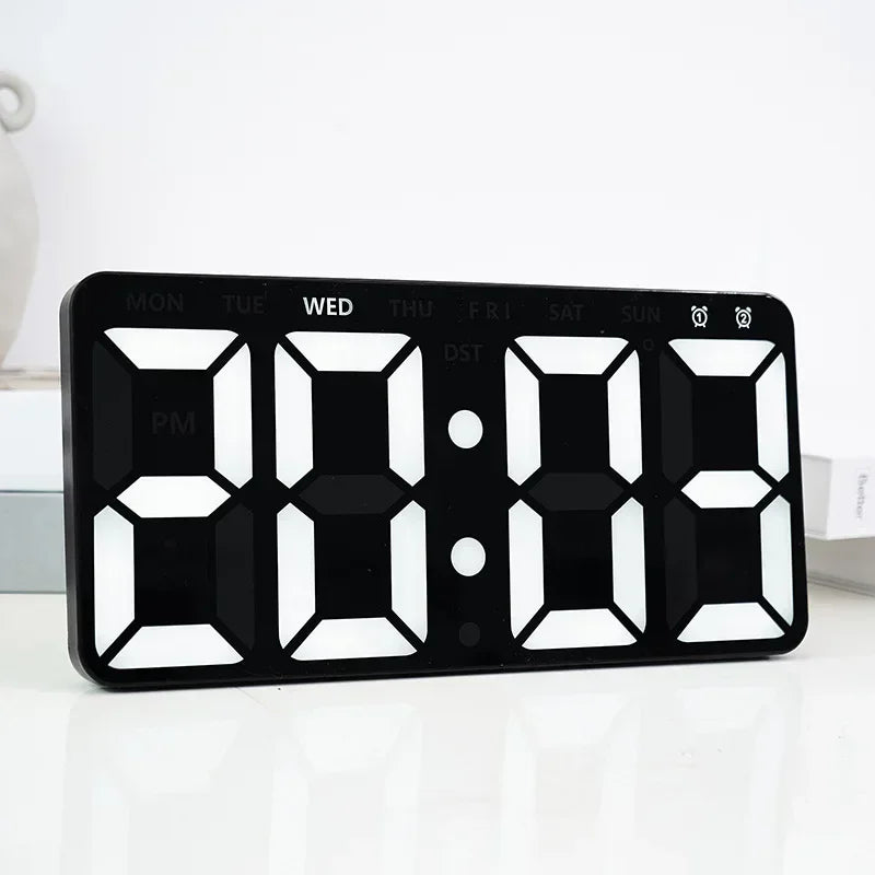 Minimalist LED Digital Wall Clock With Remote Control