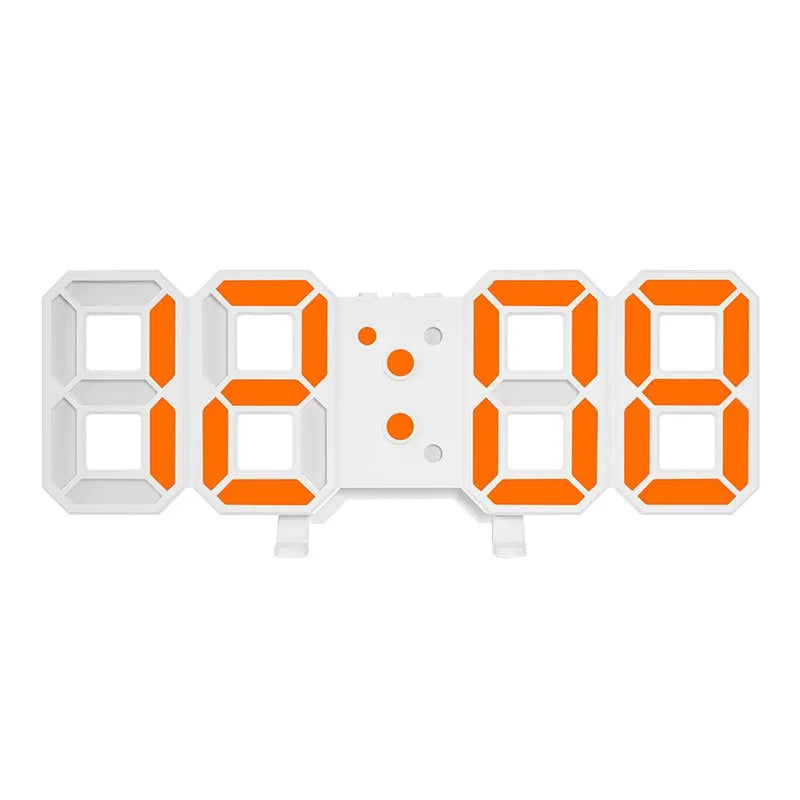 3D LED Digital Clock Wall Decoration Glow Night