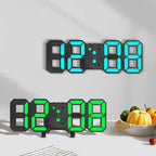 3D LED Digital Clock Wall Decoration Glow Night