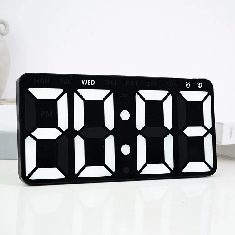 Minimalist LED Digital Wall Clock With Remote Control