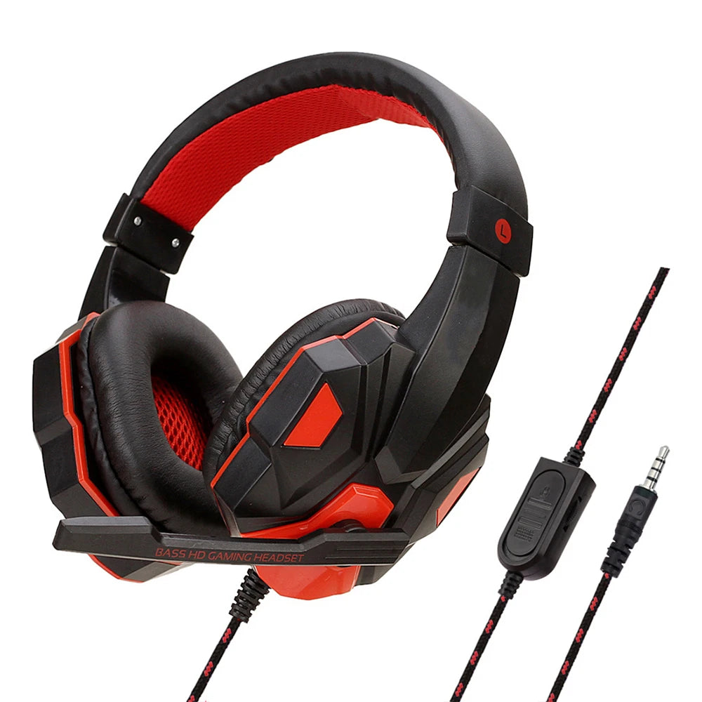 Adjustable PC Bass Stereo Gamer Headset